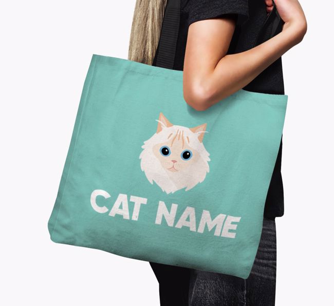 '{breedFullName} Icon & Name' - Personalised Canvas Bag